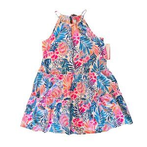 NWT Lilly Pulitzer Evalyn Dress Resort White Rainforest Retreat Style 00…